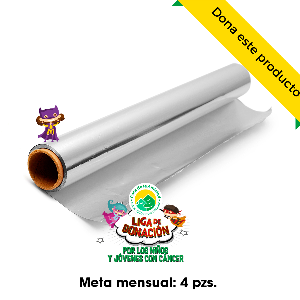 Aluminum foil Casa de la Amistad para Niños con Cáncer I.A.P.