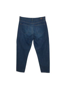 Pantalón Casual marca Massimo Dutti en Mezclilla, color Azul, talla 32. De bolsa delanteras y traseras. Artículo de doble uso.