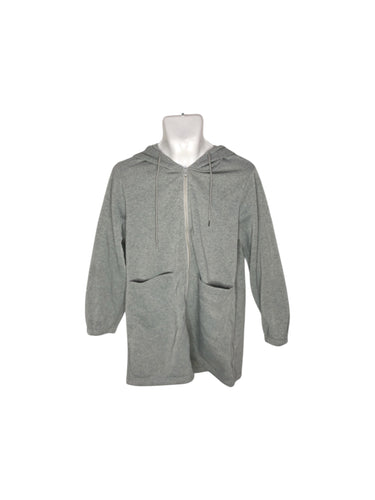 Sudadera Casual marca Shein en Poliéster, color Gris, talla S. De gorro. Artículo de doble uso.