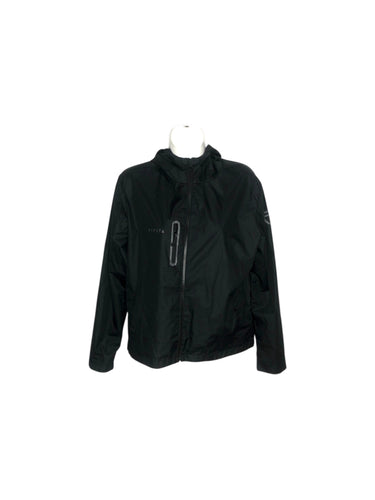 Chamarra Casual en Nylon, color Negro, talla 14 años. De cierre. Artículo de doble uso.