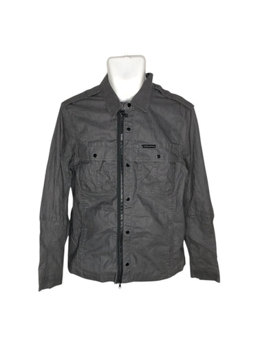 Chamarra Casual marca Armani Exchange en Poliéster, color Gris, talla M. De cierre. Artículo de doble uso.