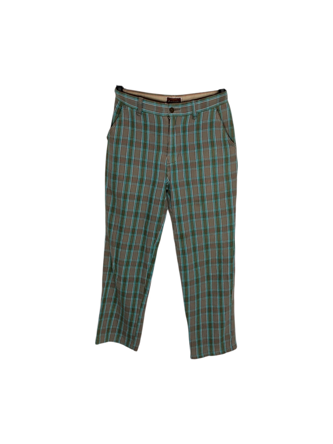 Pantalón Casual marca Abercrombie en Algodón, talla XL. De diseño de cuadros. Artículo de doble uso.