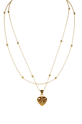 Collar corazón mini matices Mariana Barranco