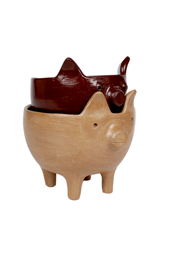 Juego de botaneros cochinitos