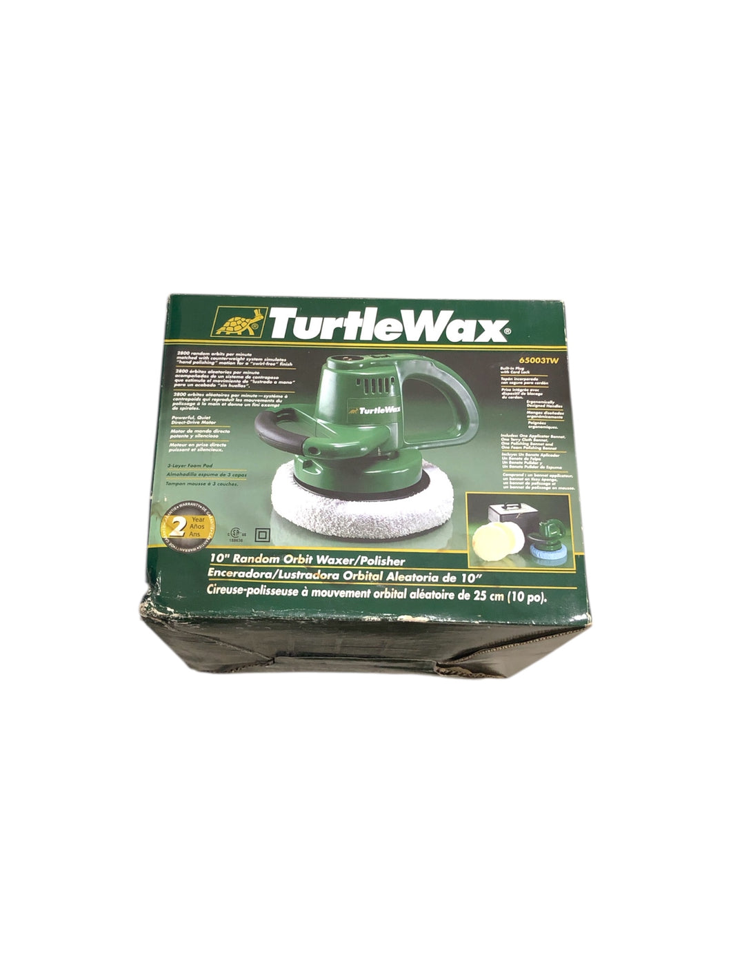 Pulidora Para Vehículo marca TortleWax en color Verde. Con distintos aditamentos. Articulo nuevo.