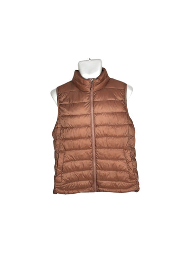 Chaleco Casual marca 32 Heat en Poliéster, color Coral, talla M. De cierre. Artículo de doble uso.