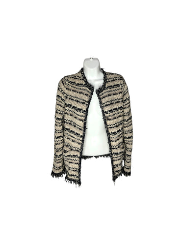 Blazer Casual marca Massimo Dutti en Poliéster, color Blanco y negro, talla 30. Artículo de doble uso.