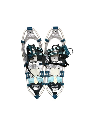 Raquetas De nieve marca yukon charlies en color Blanco con azul, talla Unitalla. Articulo seminuevo.