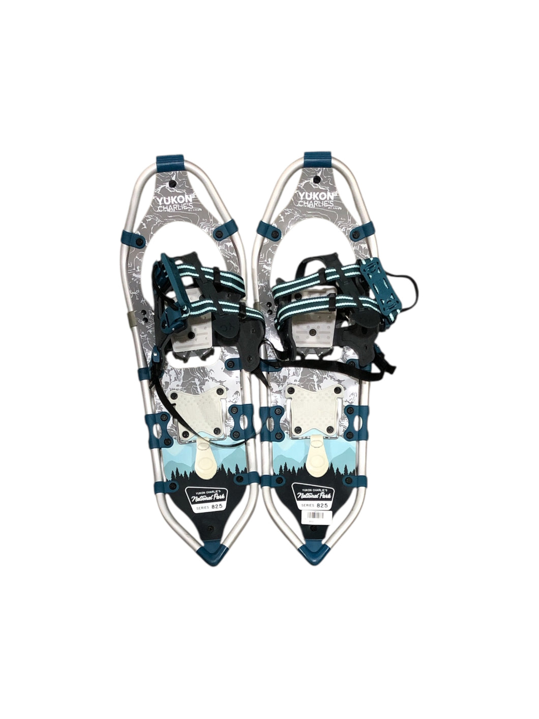Raquetas De nieve marca yukon charlies en color Blanco con azul, talla Unitalla. Articulo seminuevo.