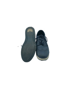 Zapatos Formales marca PIQUE NIQUE en Gamuza, color Azul marino, talla 22. De cordones ajustables. Articulo de doble uso.