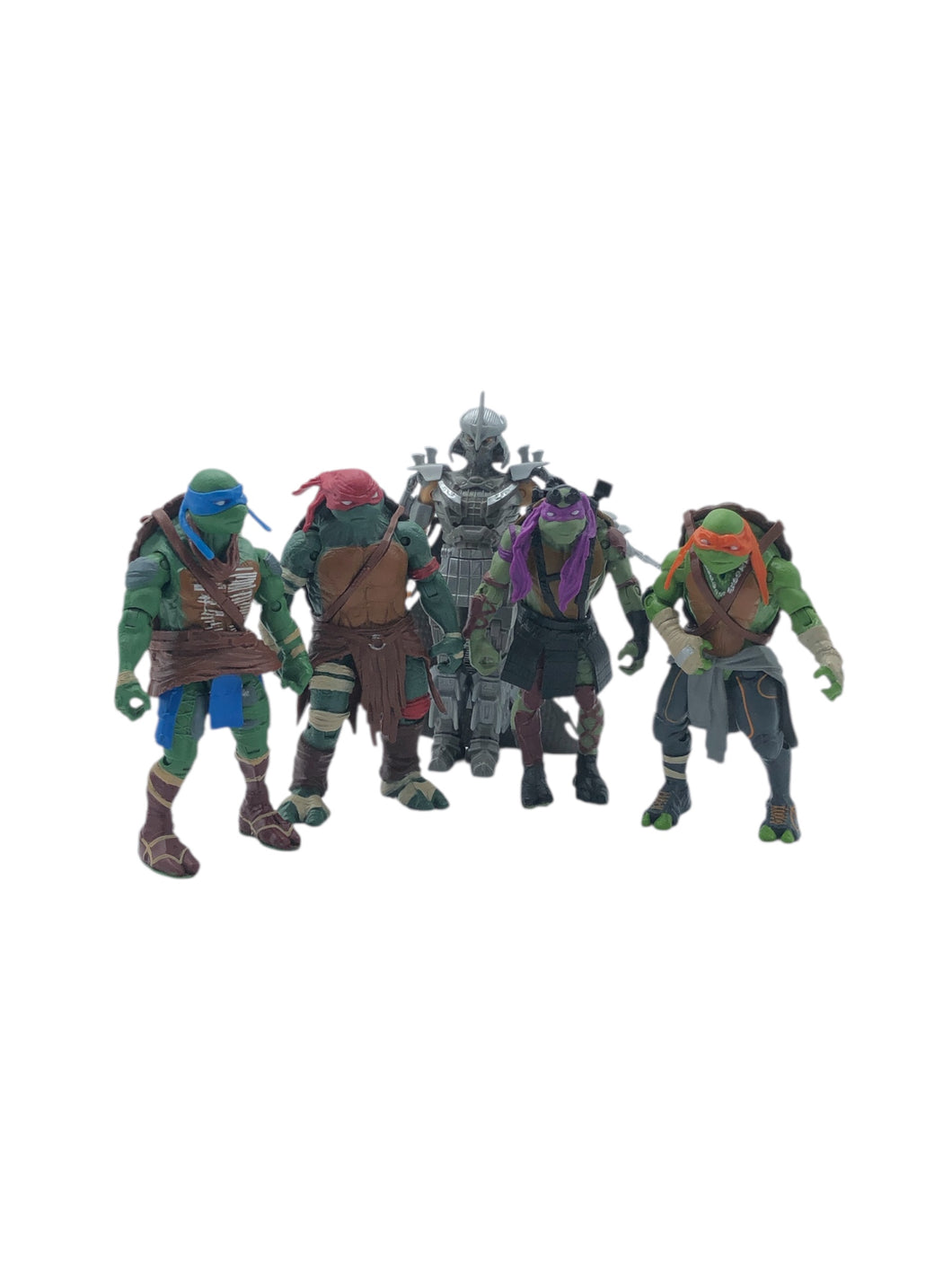 Figuras Basicas De Tortugas Ninja en Material Sintético. De 5 piezas (Incluye Figura de acción de 