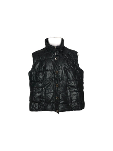 Chaleco Casual marca C&A en Poliéster, color Negro, talla M. De cierre. Artículo de doble uso.