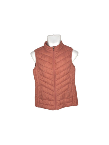 Chaleco Casual marca CONTEMPO en Poliéster, color Rosa, talla CH. De cierre. Artículo de doble uso.