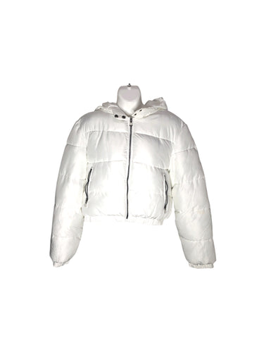 Chamarra Casual marca POLO en Poliester, color Blanco, talla XL. De cierre. Articulo de doble uso.