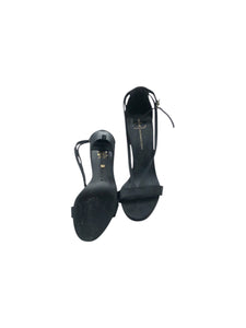 Zapatillas Formales marca Diego TorreBlanca en Poliéster, color Negro, talla 24.5. De pulsera al tobillo. Artículo de doble uso.