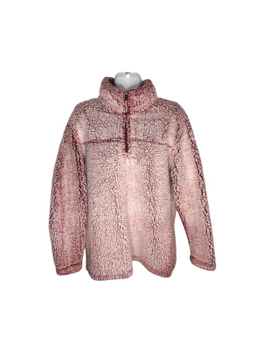 Chamarra Casual marca Level Eigth en Poliéster, color Rosa, talla L. De diseño en felpa. Artículo de doble uso.