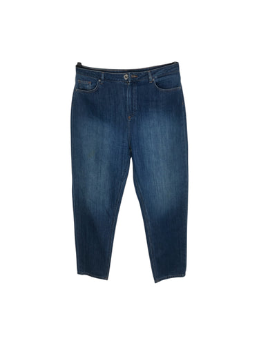 Pantalón Casual marca Massimo Dutti en Mezclilla, color Azul, talla 32. De bolsa delanteras y traseras. Artículo de doble uso.