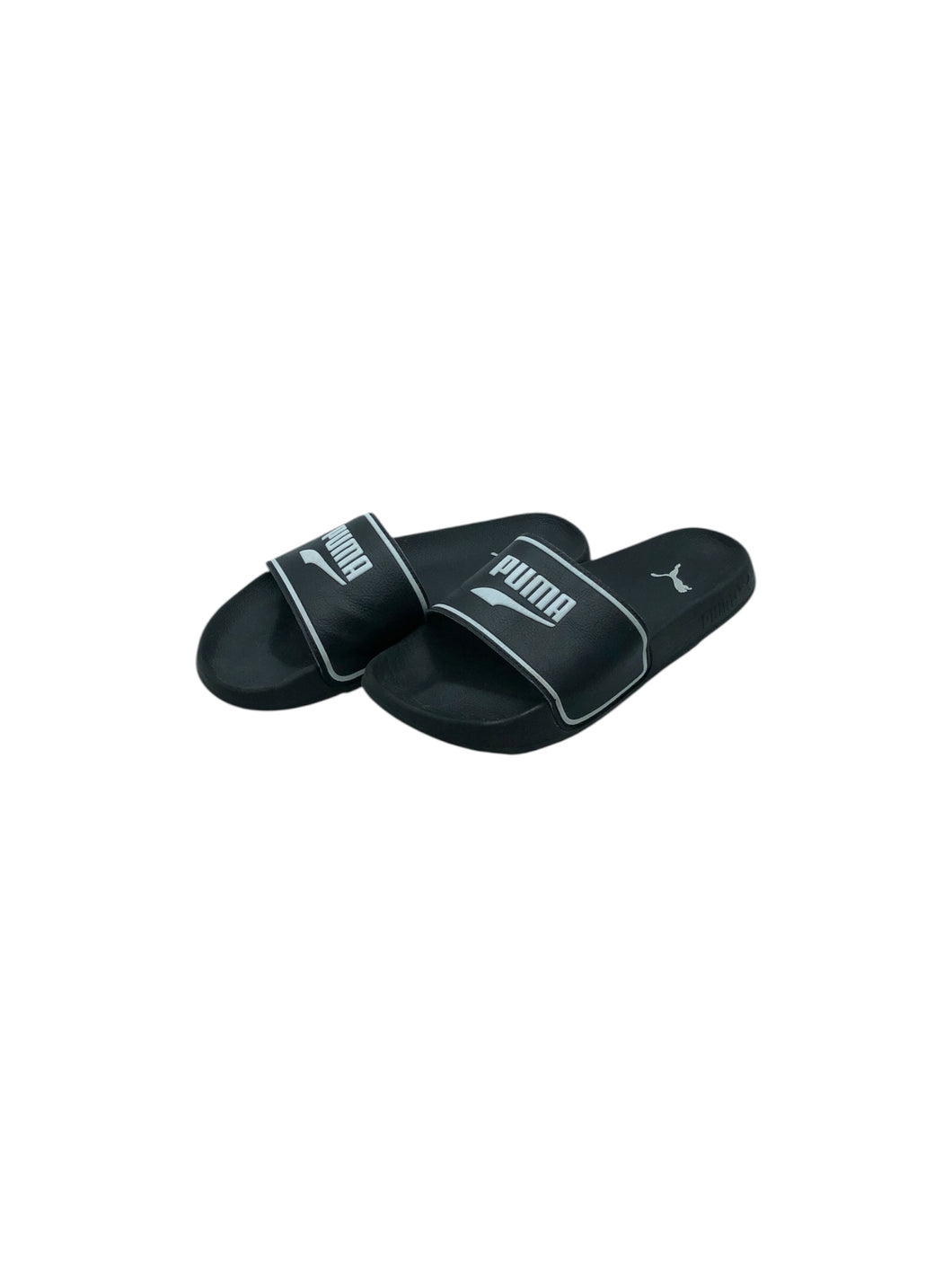 Sandalias Casuales marca Puma en Material Sintético, color Negro, talla 24. Artículo de doble uso.