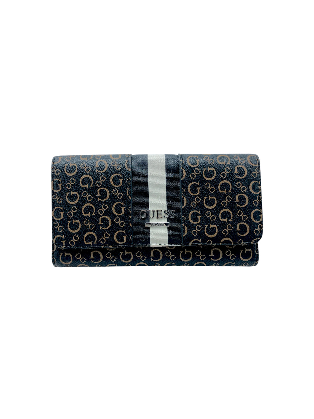 Cartera Casual en Vinipiel, color Café. Con varios compartimentos. Articulo nuevo.