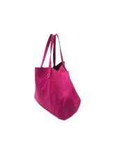 Cargar imagen en el visor de la galería, Bolso estilo Tote en Cuero color Rosa. De asas. Artículo de doble uso.