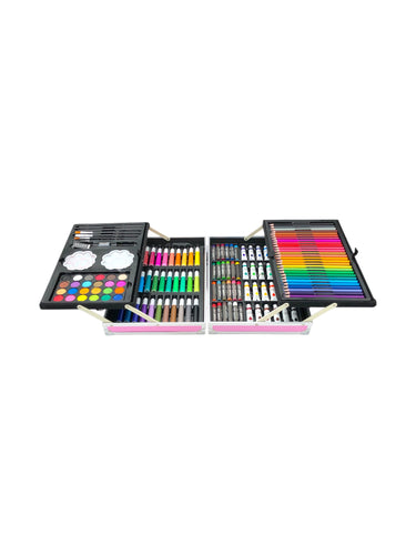 Set de Arte Profesional en color Rosa. Con maletín. Artículo de doble uso.