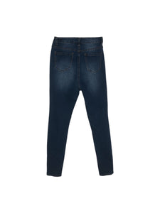 Pantalón Casual marca JEANS en Mezclilla, color Azul, talla XS. De bolsa delanteras y traseras. Artículo de doble uso.