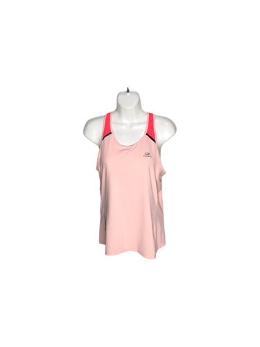 Playera Deportiva marca Kalenji en Poliéster, color Rosa, talla XS. Artículo de doble uso.