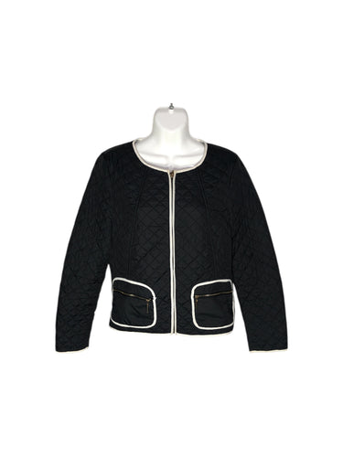 Chamarra Casual marca Contempo en Poliester, color Negro, talla M. De cierre. Articulo de doble uso.