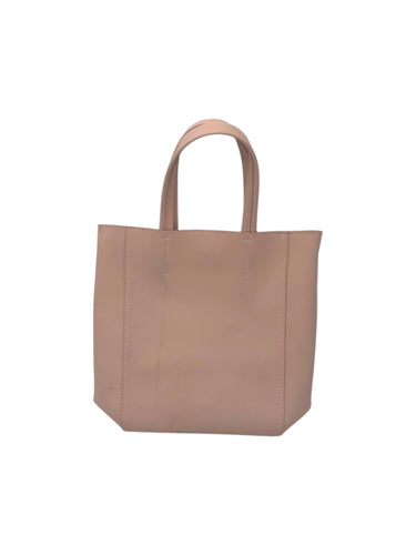 Bolso estilo Shopper marca  en Vinipiel  color Beige. De asas. Articulo de doble uso.