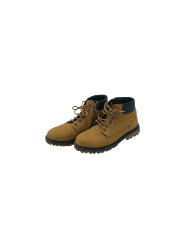 Botas Casuales marca ZARA en Gamuza, color Camel, talla 22.5. De cordones ajustables. Artículo de doble uso.