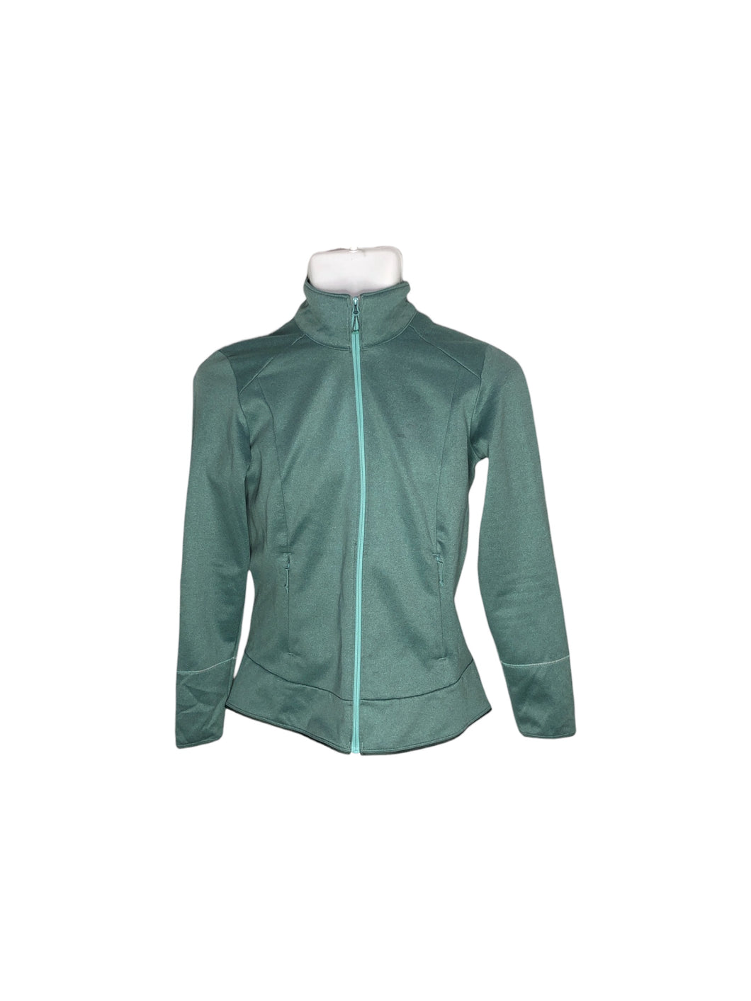 Sudadera Casual marca Salomón en Poliéster, color Verde, talla S. De cierre. Artículo de doble uso.