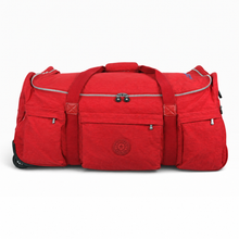Cargar imagen en el visor de la galería, Maleta de Viaje Kipling con Ruedas color Rojo, Compartimento Amplio y Bolsillos Exteriores | Segunda mano