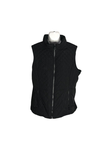 Chaleco Casual marca Andrew Marc en Poliéster, color Negro, talla L. De cierre. Artículo de doble uso.