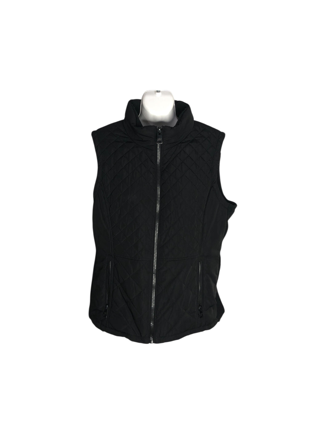 Chaleco Casual marca Andrew Marc en Poliéster, color Negro, talla L. De cierre. Artículo de doble uso.