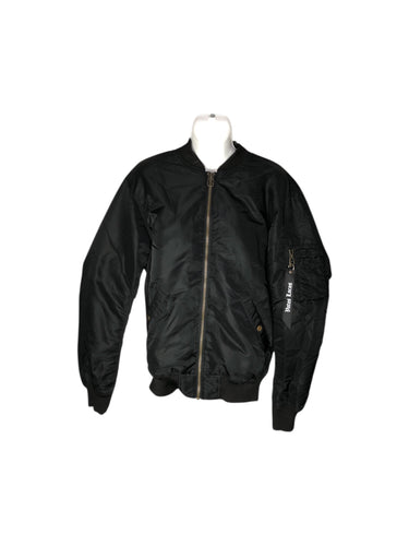Chamarra Casual marca H&M en Poliester, color Negro, talla CH. De cierre. Articulo de doble uso.