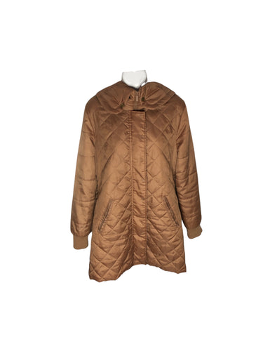 Chamarra Casual marca Contempo en Poliéster, color Café, talla M. De cierre. Artículo de doble uso.
