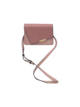 Cargar imagen en el visor de la galería, Bolso estilo Crossbody marca LZ en Vinipiel color Rosa. Con correa ajustable. Artículo de doble uso.