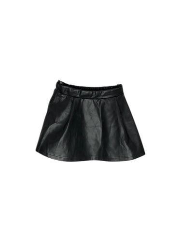 Falda Casual marca lefties en Vinipiel, color Negro, talla 7-8. Artículo de doble uso.