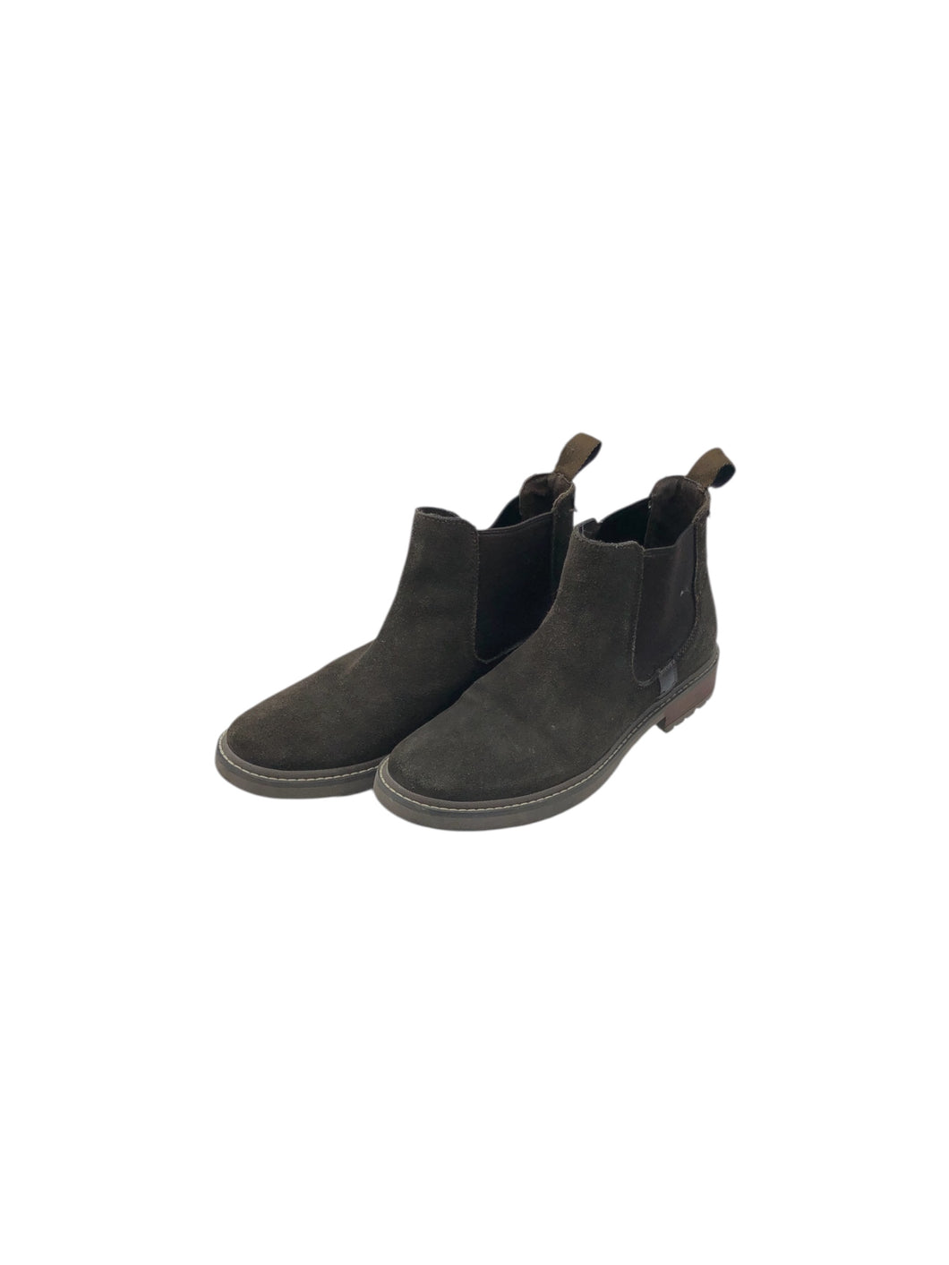 Botines Casuales marca Dorothy Gaynor en Gamuza, color Café, talla 25.5. Artículo de doble uso.