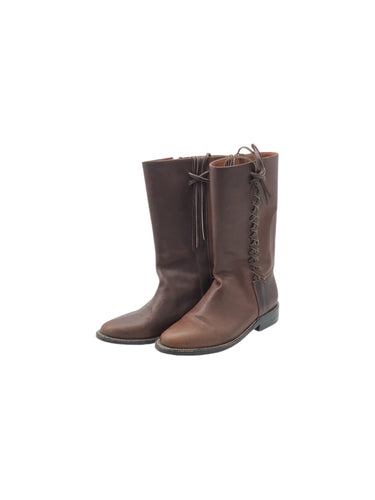 Botas Largas Casuales marca PAOLO en Piel, color Café, talla 24.5. Artículo de doble uso.