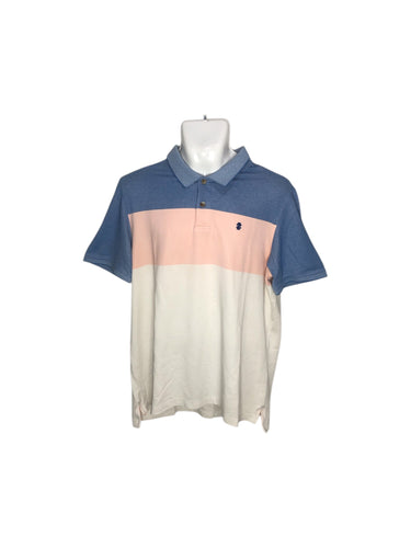Playera Casual marca IZOD en Poliéster, color Tricolor, talla L. De diseño estilo Polo. Artículo de doble uso.