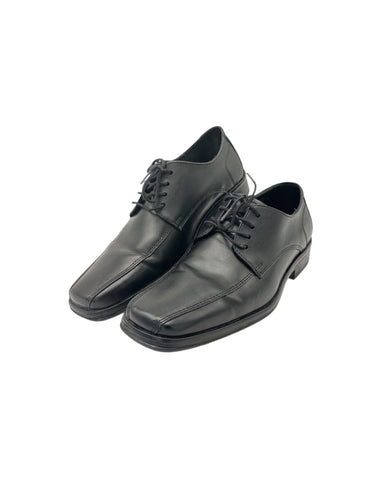 Zapato de vestir color negro con agujeta / suela de goma dura marca CONTEMPO Talla 25.5 artículo de doble uso en buen estado