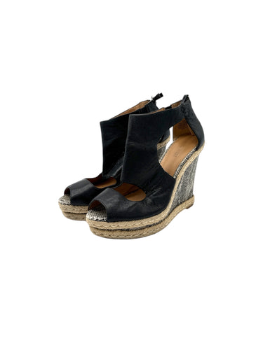 Zapatilla con diseño de pulsera al tobillo / tacón en diseño animal print de 8 cm talla 25 artículo de doble uso