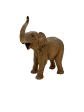 Load image into Gallery viewer, Escultura de elefante en material de polismar decorada al óleo echa a mano pieza original única edición certificada por CREART Artículo de doble uso (cola despegada)