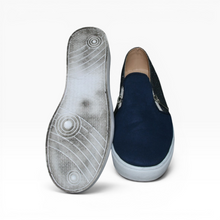 Cargar imagen en el visor de la galería, Tenis Cklass slip-on casuales, azul marino con glitter, talla 25, buen estado | Segunda mano