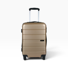Cargar imagen en el visor de la galería, Maleta Rígida Galant para Viaje, Color Dorado Champaña, Asa Telescópica, 4 Ruedas Giratorias y Candado de Combinación, Buen estado | Segunda mano