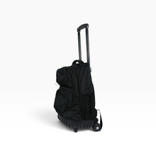 Cargar imagen en el visor de la galería, Mochila con Ruedas Samsonite para Viaje o Escuela, color Negro, Asa Telescópica y Compartimentos con Cierre, con Detalle | Segunda mano