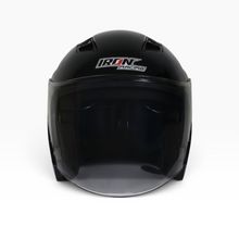 Load image into Gallery viewer, Casco Abierto para Motocicleta color Negro con Visor Transparente, Ventilación Superior | Segunda mano