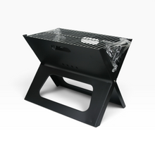 Load image into Gallery viewer, Asador Portátil Plegable color Negro, Medidas 45 × 29 × 29 cm, Parrilla Metálica y Asas Integradas | Segunda mano