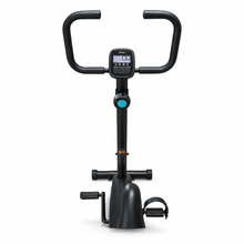 Load image into Gallery viewer, Bicicleta Estática Domyos Essential color Negro, Asiento Ajustable, Regulador de Resistencia y Consola | Segunda mano
